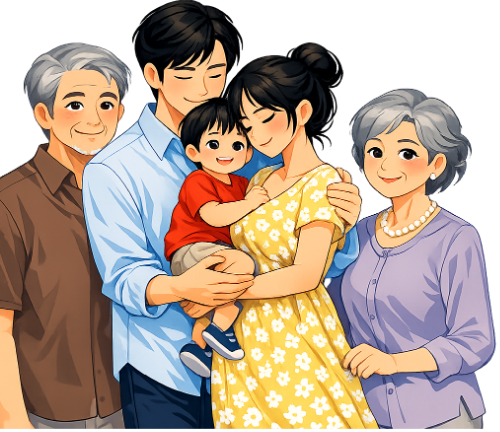 Gia đình, hạnh phúc