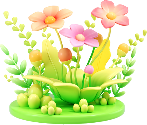 Hoa, flower 3D 4