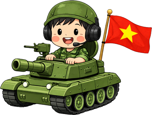 Cậu bé, lái xe tăng