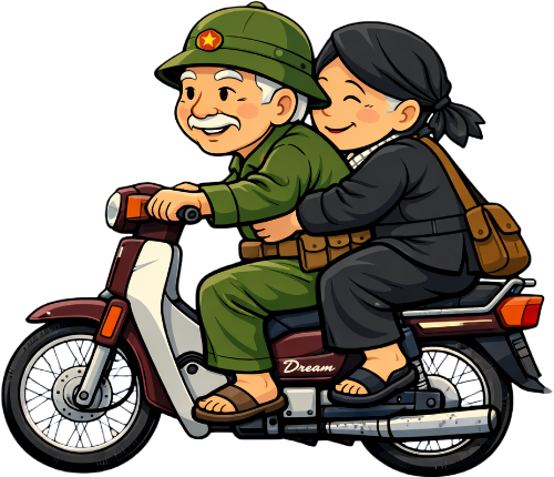 Ông cụ, bà cụ, cựu binh, vui vẻ 1