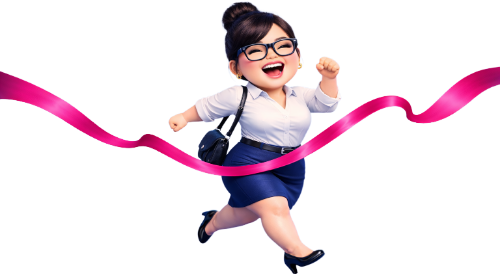 Cô gái, chạy đua