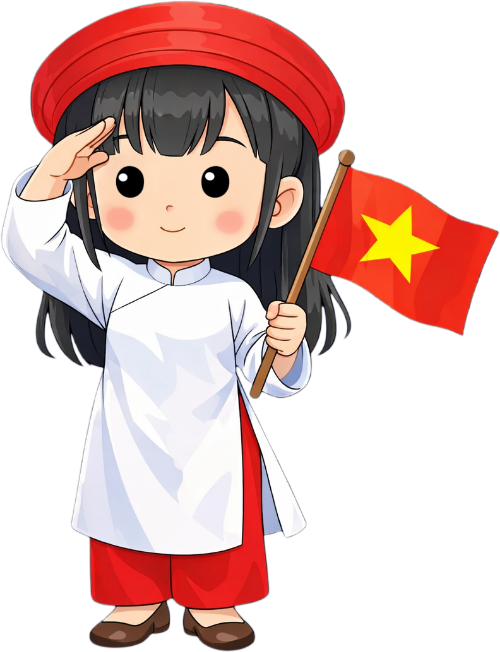 Cô bé, đứng nghiêm 1