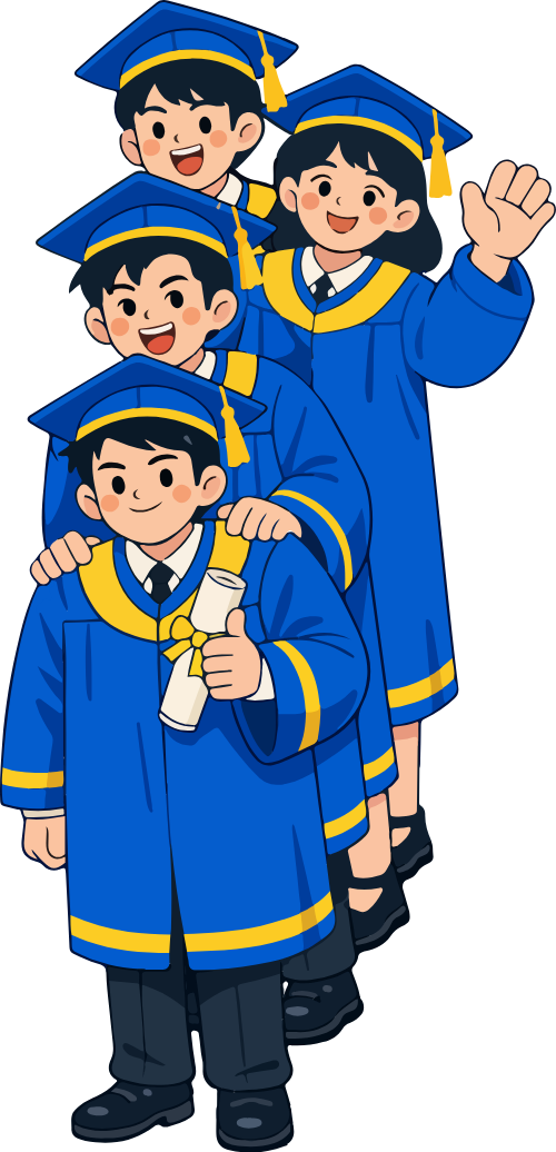 Chàng trai, cô gái, tốt nghiệp 1