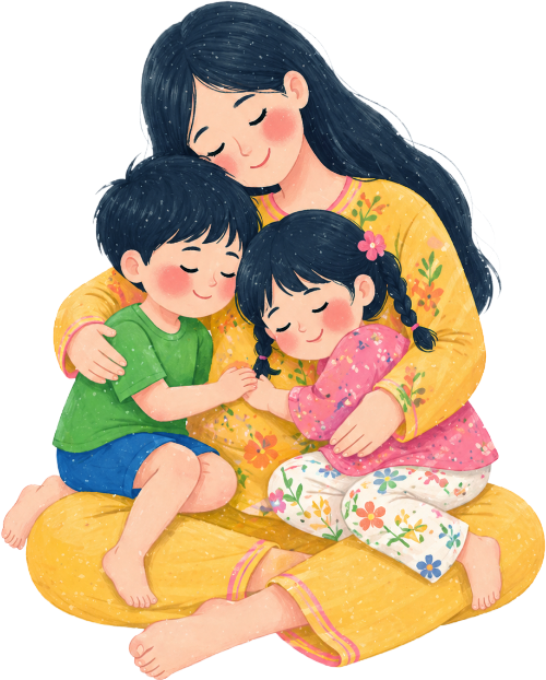 Mẹ và con, vui vẻ 2