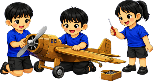Cậu bé, cô bé, sửa chữa