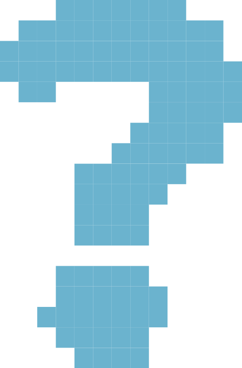 Pixel, chấm hỏi