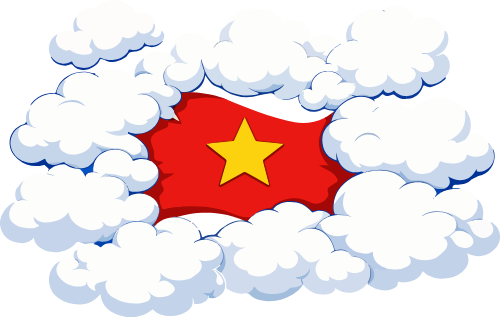 Lá cờ, đám mây 1