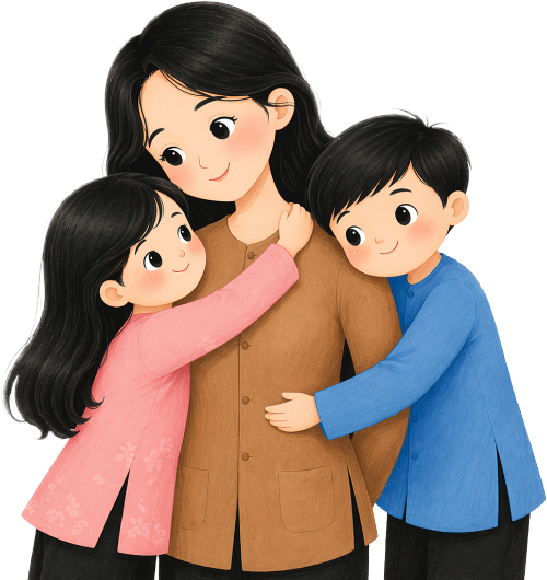 Mẹ, em bé, vui vẻ 7