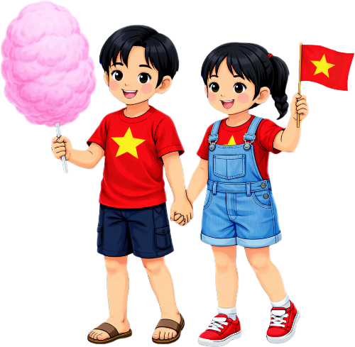 Cậu bé, cô bé, đi dạo 9