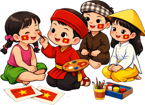 Cậu bé, cô bé, vui vẻ 1