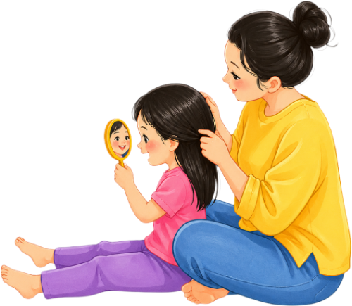 Mẹ và bé, vui vẻ 9