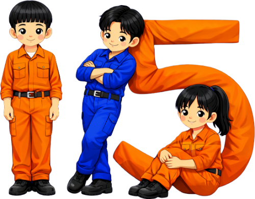 Cô bé, cậu bé, 1/5