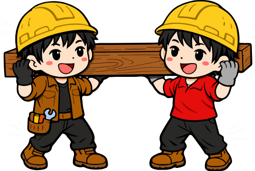 Cậu bé, khiêng gỗ