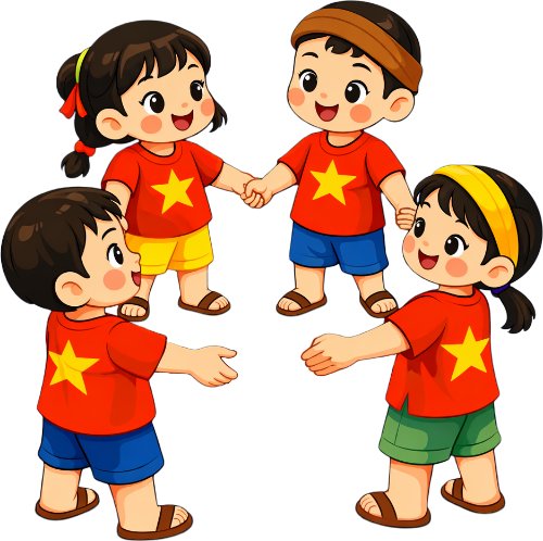Cậu bé, cô bé, vui vẻ