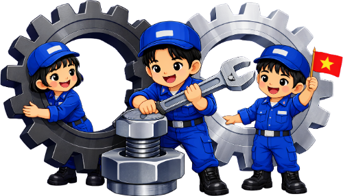 Cậu bé, cô bé, gia công 4