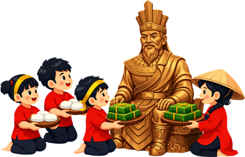 chàng trai, cô gái, cúng lễ