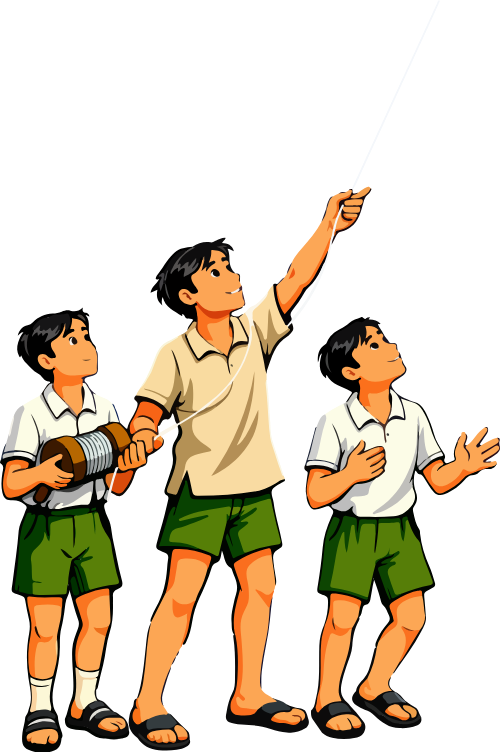Cậu bé, thả diều