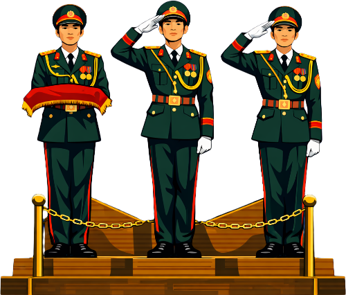 Chiến sĩ, đứng nghiêm 5