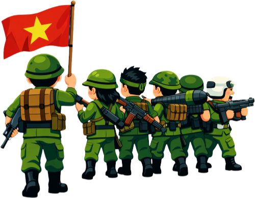 Chiến sĩ, hành quân 1