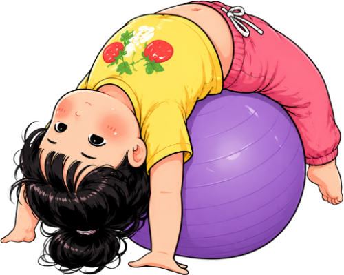 Cô bé, tập thể dục
