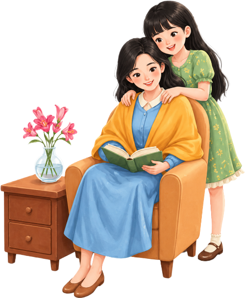 Mẹ con, vui vẻ 2