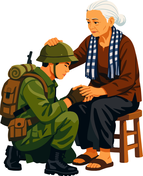 Chiến sĩ, người mẹ, hứa hẹn