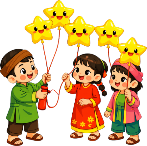Cậu bé, cô bé, bơm bóng bay