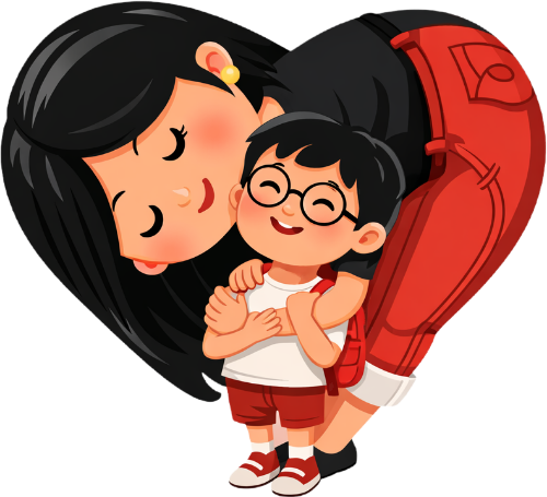Mẹ, ôm bé