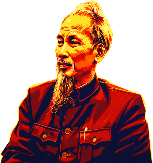 Chủ tịch Hồ Chí Minh, cách điệu 1