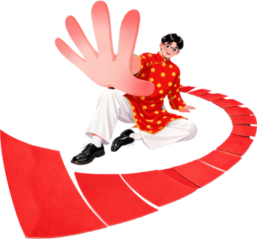 Chàng trai, phiếu giảm giá
