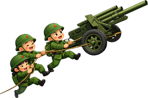 Chiến sĩ, kéo pháo