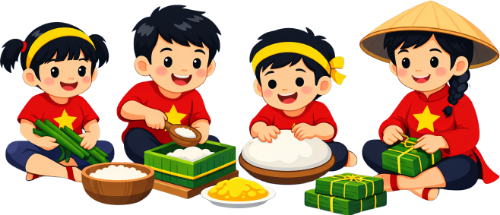 chàng trai, cô gái, làm bánh