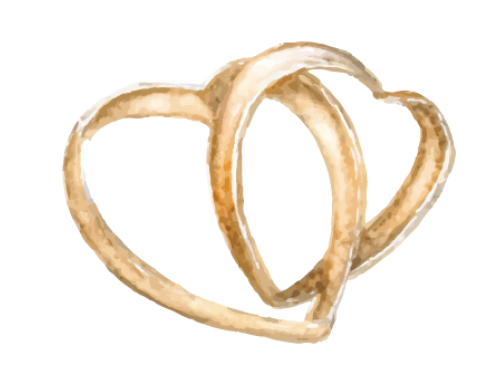 Cặp nhẫn, trái tim