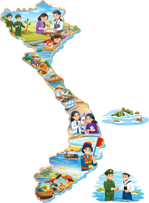 Bản đồ việt nam, nhân dân lao động
