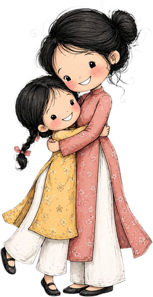 Mẹ, em bé, vui vẻ 3