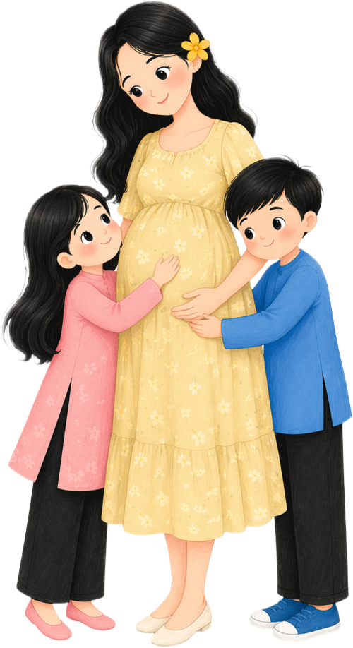 Mẹ, em bé, vui vẻ 6