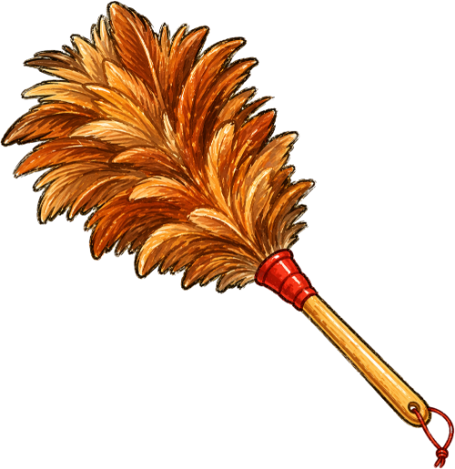 Chổi lông gà, quét bụi