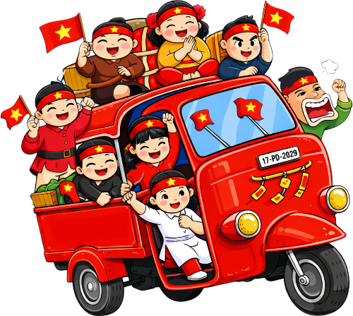 Đoàn người, đi xe