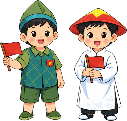 Cô bé, cậu bé, vui vẻ 2
