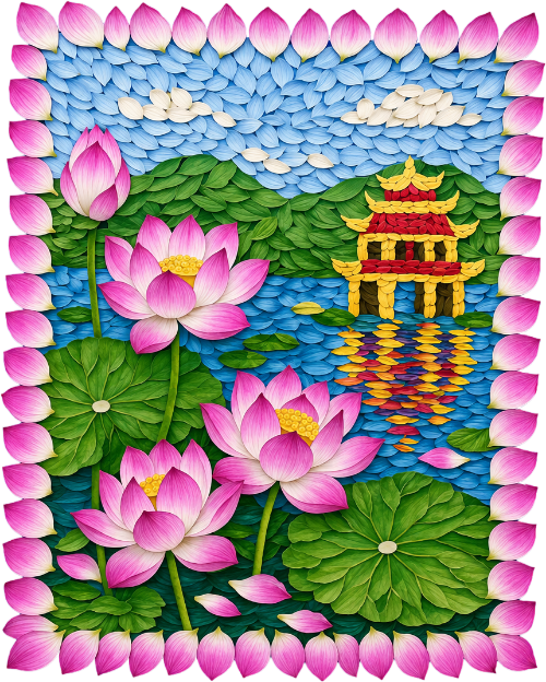 Hồ gươm, hoa sen