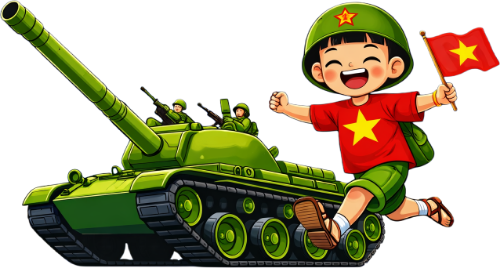 Xe tăng, cậu bé