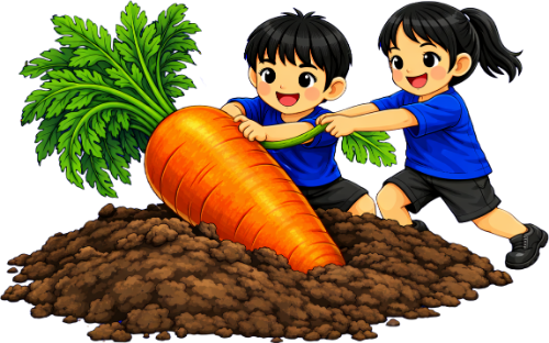 Cậu bé, cô bé, thu hoạch