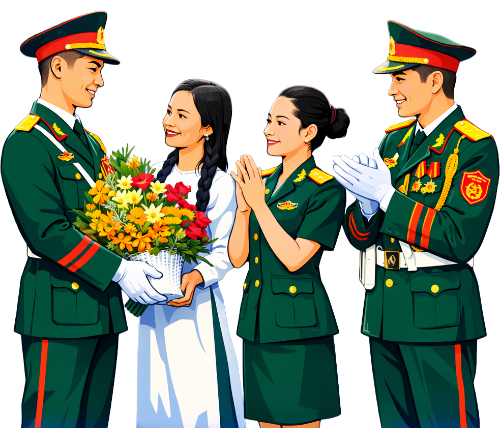 Chiến sĩ, đứng nghiêm 2