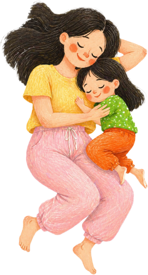 Mẹ và bé, vui vẻ 5