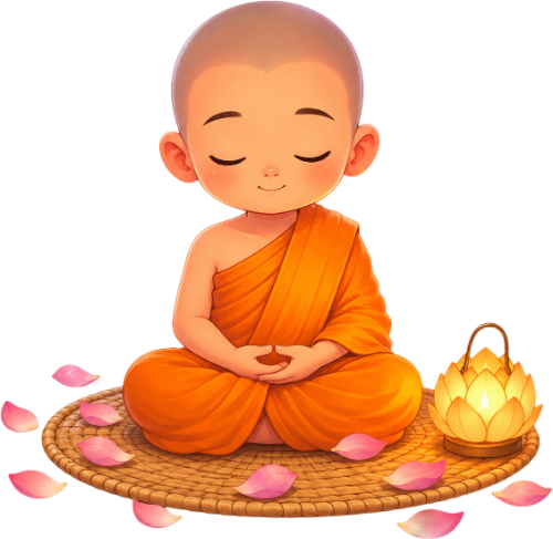 Sư thầy, ngồi thiền 2