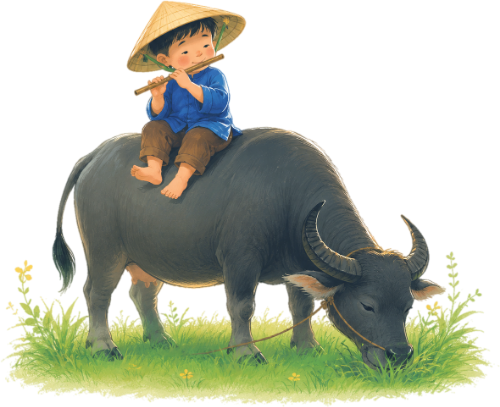 Cậu bé, chăn trâu