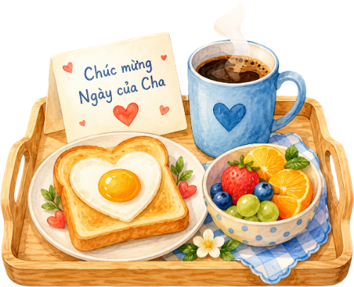 Quà tặng bố, món ăn