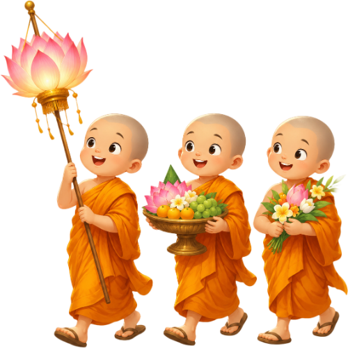 Sư thầy, bê khay