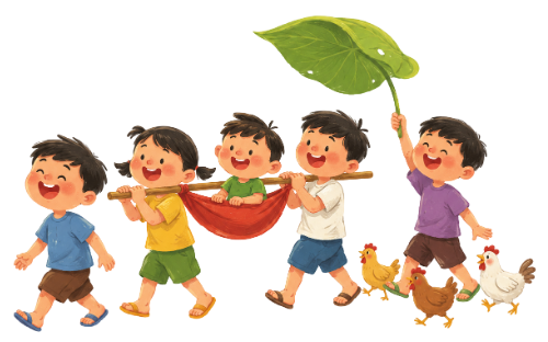 Nhóm trẻ, vui vẻ 3