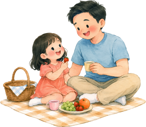 Bố và con, vui vẻ 2